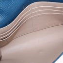 Chloe Chain Shoulder Bag Leather Blue Gold Auth BA8819-10