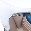 Chloe Chain Shoulder Bag Leather Blue Gold Auth BA8819-19