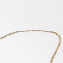 Chloe Chain Shoulder Bag Leather Blue Gold Auth BA8819-8