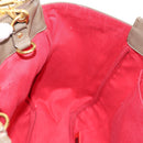 Chloe Eden Tote Bag Leather Beige Gold Auth BA8820-21