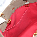 Chloe Eden Tote Bag Leather Beige Gold Auth BA8820-23