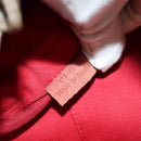 Chloe Eden Tote Bag Leather Beige Gold Auth BA8820-11