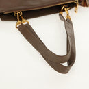 Chloe Eden Tote Bag Leather Beige Gold Auth BA8820-8