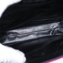 Salvatore Ferragamo Hand Bag Suede Purple Gold Auth BA8822-10