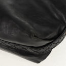 GUCCI Tote Bag Leather Black Gold 211959 Auth BA8823-16