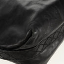 GUCCI Tote Bag Leather Black Gold 211959 Auth BA8823-17