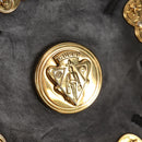 GUCCI Tote Bag Leather Black Gold 211959 Auth BA8823-20