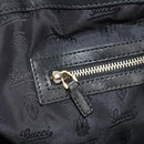 GUCCI Tote Bag Leather Black Gold 211959 Auth BA8823-24