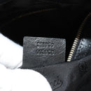 GUCCI Tote Bag Leather Black Gold 211959 Auth BA8823-12