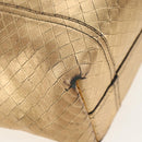 BOTTEGA VENETA INTRECCIATO Tote Bag Leather Gold Auth BA8825-16