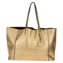 BOTTEGA VENETA INTRECCIATO Tote Bag Leather Gold Auth BA8825-13