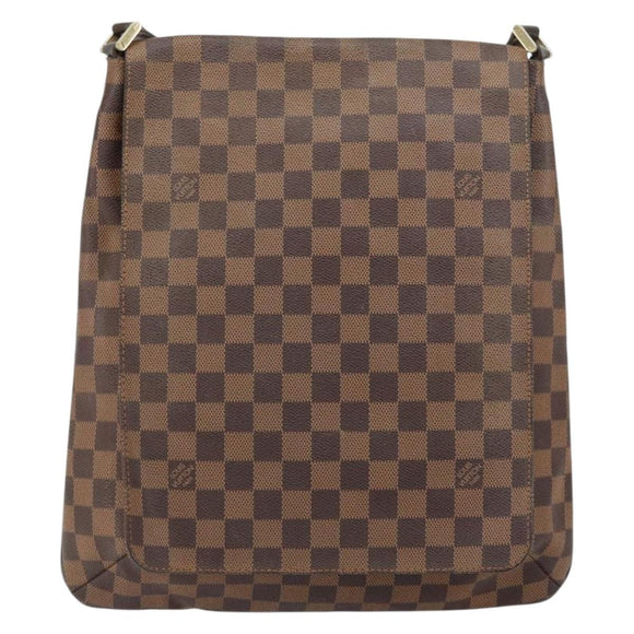 LOUIS VUITTON Damier Ebene Musette Umhängetasche N51302 LV Auth BA8827