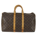 LOUIS VUITTON Monogram Keepall 45 Boston Bag M41428 LV Auth BA8828-2