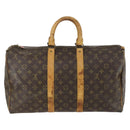 LOUIS VUITTON Monogram Keepall 45 Boston Bag M41428 LV Auth BA8828-3