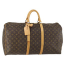 LOUIS VUITTON Monogram Keepall 55 Boston Bag M41424 LV Auth BA8829-1