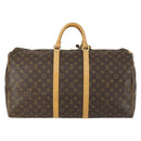 LOUIS VUITTON Monogram Keepall 55 Boston Bag M41424 LV Auth BA8829-2