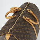LOUIS VUITTON Monogram Keepall 55 Boston Bag M41424 LV Auth BA8829-6