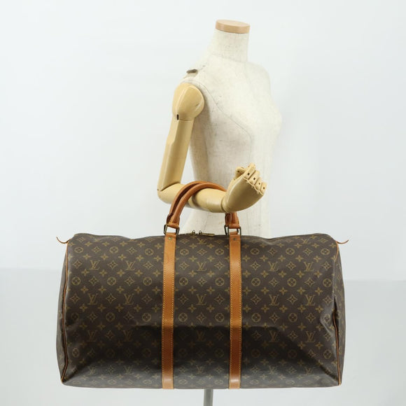 LOUIS VUITTON Monogram Keepall 60 Boston Tasche M41422 LV Auth BA8830