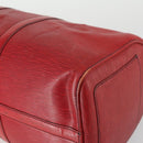 LOUIS VUITTON Epi Keepall 45 Boston Bag Red M42977 LV Auth BA8834-8