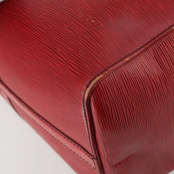 LOUIS VUITTON Epi Keepall 45 Boston Bag Red M42977 LV Auth BA8834