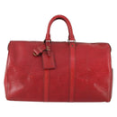 LOUIS VUITTON Epi Keepall 45 Boston Bag Red M42977 LV Auth BA8834-13