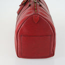 LOUIS VUITTON Epi Keepall 45 Boston Bag Red M42977 LV Auth BA8834-3