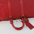 LOUIS VUITTON Epi Keepall 45 Boston Bag Red M42977 LV Auth BA8834-7