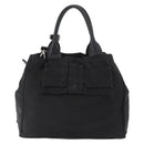 PRADA Hand Bag Nylon 2way Black Silver Auth BA8835-2