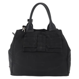 PRADA Hand Bag Nylon 2way Black Silver Auth BA8835 - 0
