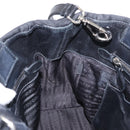 PRADA Hand Bag Nylon 2way Black Silver Auth BA8835-20