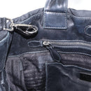 PRADA Hand Bag Nylon 2way Black Silver Auth BA8835-21