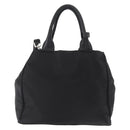PRADA Hand Bag Nylon 2way Black Silver Auth BA8835-3