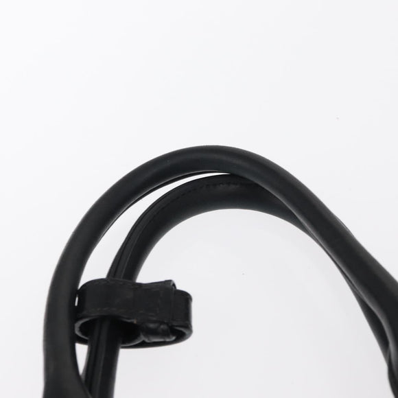 PRADA Hand Bag Nylon 2way Black Silver Auth BA8835