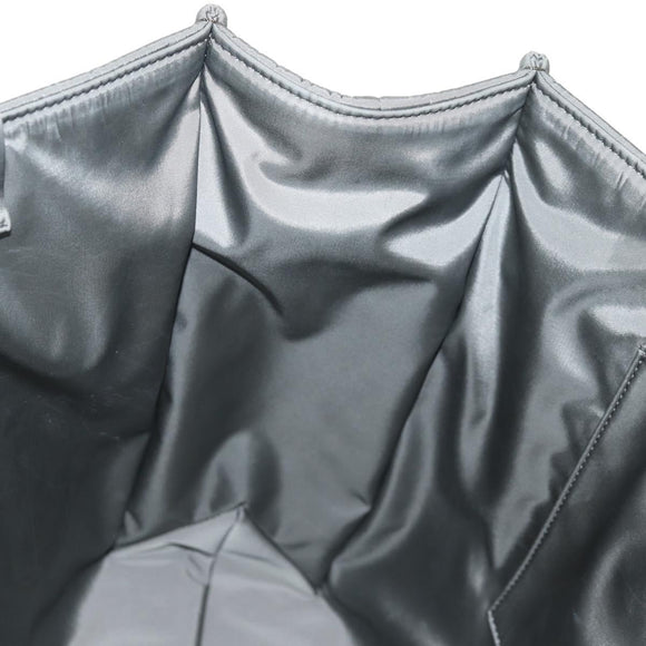 Chloe Woody Tote Bag Nylon Gray Auth BA8836V