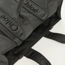 Chloe Woody Tote Bag Nylon Gray Auth BA8836V-6