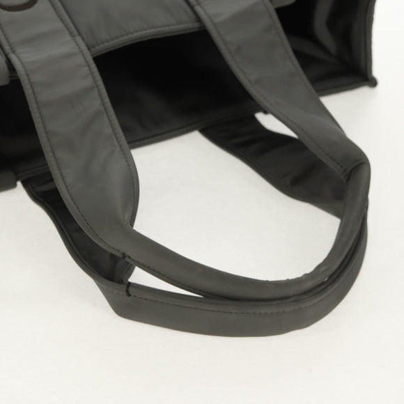 Chloe Woody Tote Bag Nylon Gray Auth BA8836V