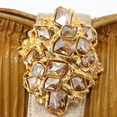 Miu Miu Chain Shoulder Bag Enamel Yellow Gold Auth BA8837-17