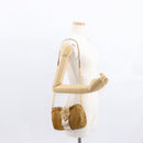 Miu Miu Chain Shoulder Bag Enamel Yellow Gold Auth BA8837-23