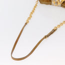 Miu Miu Chain Shoulder Bag Enamel Yellow Gold Auth BA8837-7