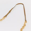 Miu Miu Chain Shoulder Bag Enamel Yellow Gold Auth BA8837-8