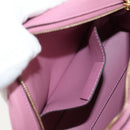 Salvatore Ferragamo Gancini Shoulder Bag Leather Pink Gold Auth BA8838V-21