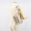 GUCCI GG Supreme Waist bag White Silver 645093 Auth BA8839-21