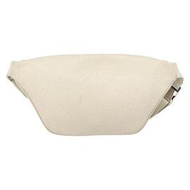 GUCCI GG Supreme Waist bag White Silver 645093 Auth BA8839 - 0