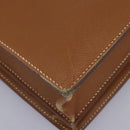 HERMES Sac Adepeche 38 Business Bag Leather Brown Auth BA884-10