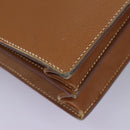 HERMES Sac Adepeche 38 Business Bag Leather Brown Auth BA884-12