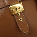 HERMES Sac Adepeche 38 Business Bag Leather Brown Auth BA884-15