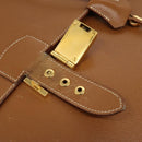HERMES Sac Adepeche 38 Business Bag Leather Brown Auth BA884-20