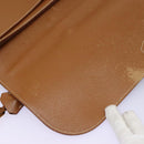 HERMES Sac Adepeche 38 Business Bag Leather Brown Auth BA884-20