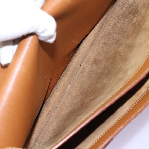 HERMES Sac Adepeche 38 Business Bag Leather Brown Auth BA884