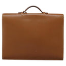 HERMES Sac Adepeche 38 Business Bag Leather Brown Auth BA884-3